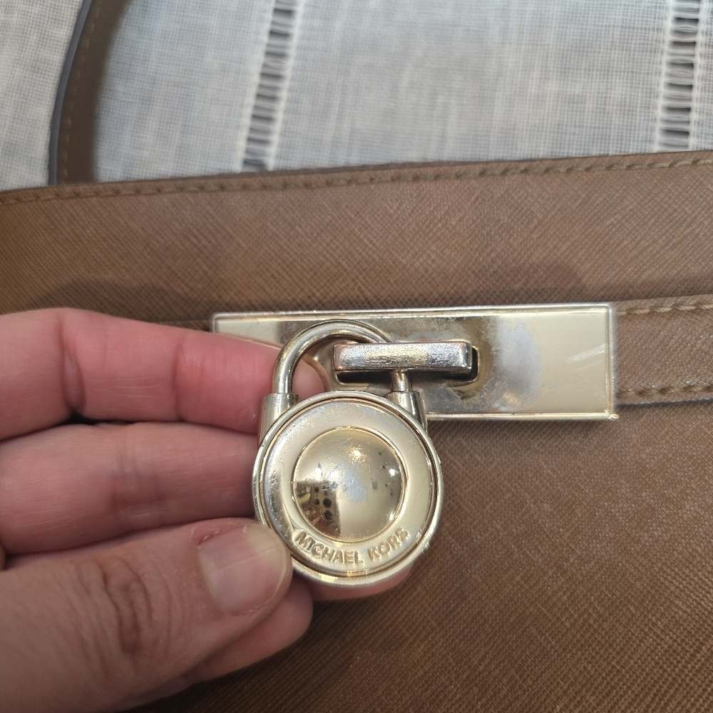 Michael Kors Brown Leather Crossbody Bag - Picture 8 of 12